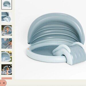 PlaySmol mini splash pad pool blue